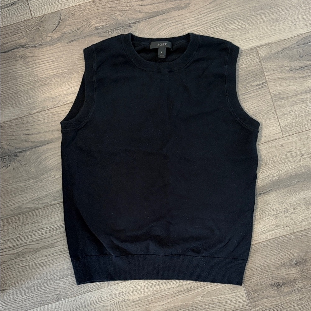 J. Crew Black Knit Sleeveless Top